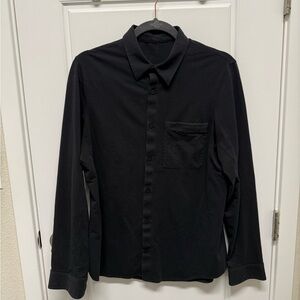 Lululemon Men’s Commission Long-Sleeve Shirt with pocket, medium, $118, black